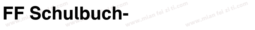 FF Schulbuch字体转换